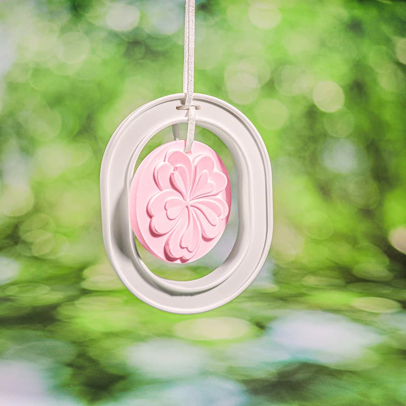 Hanging Four-Leaf Clover Plaster Aromatherapy Pendant Car Diffuser Stone Home Dual-Color Fragrance Rearview Mirror Decoration