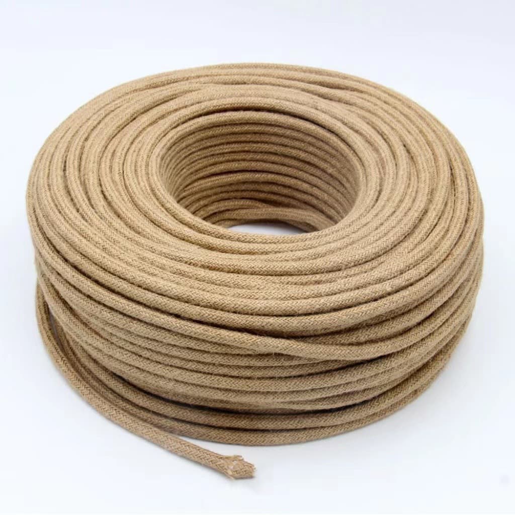 Retro hemp rope braided wire, twisted pair cord, restaurant hemp rope wire, window decoration new product wholesale