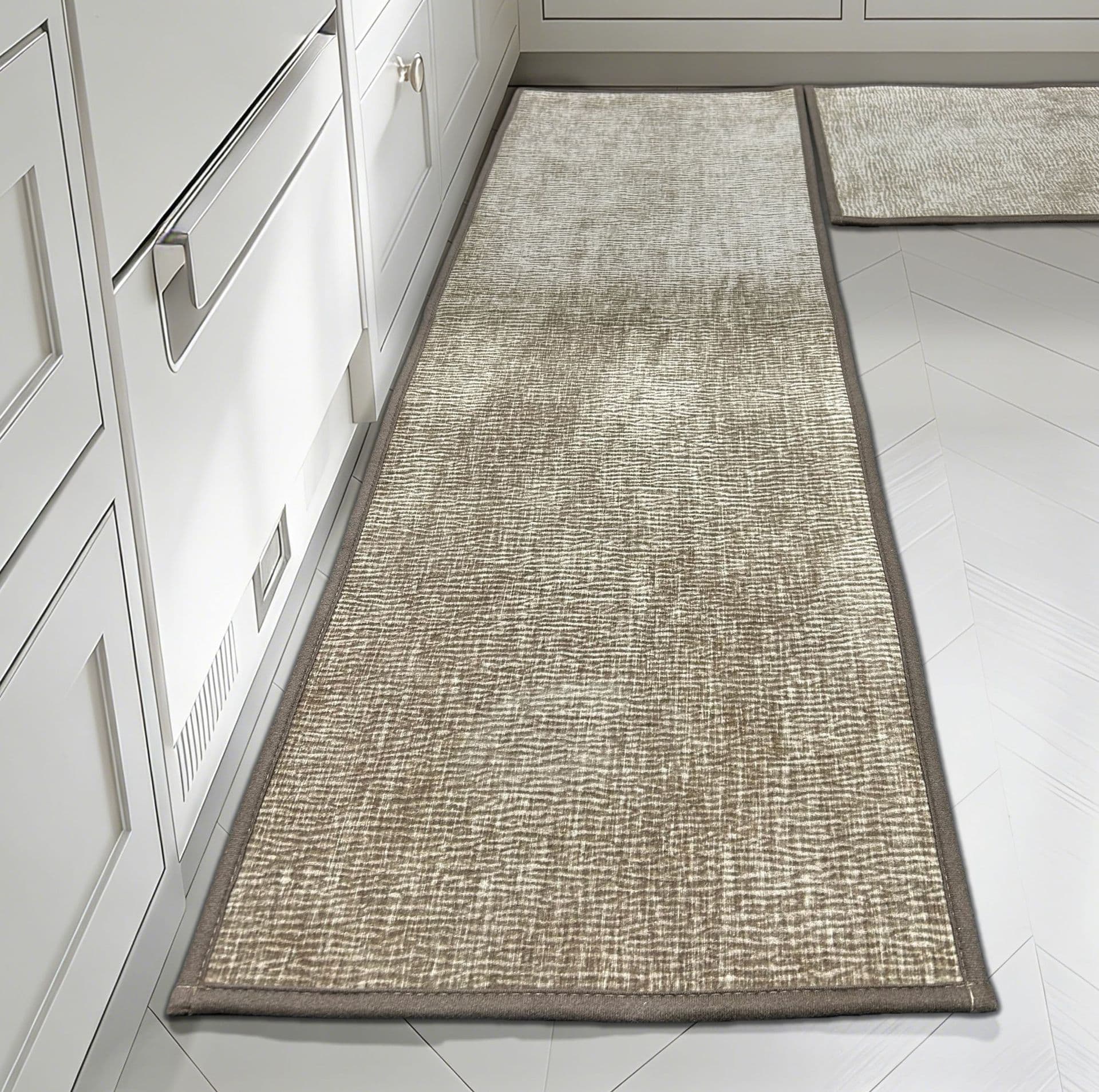 Cross-border Chenille Water Ripple Rubber Bottom Floor Mat Bathroom Mat Non-slip Kitchen Mat