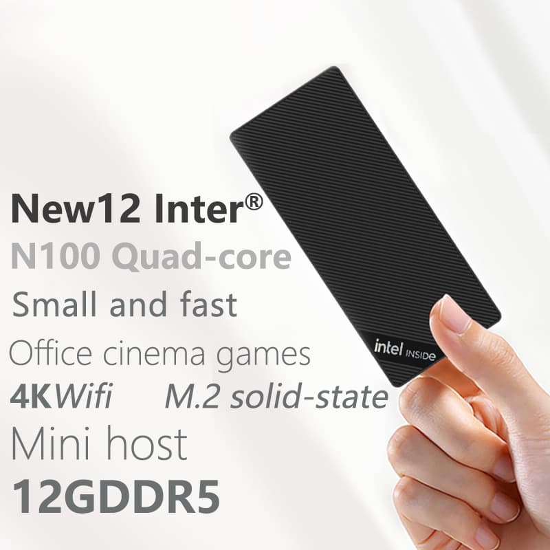 12th Gen N150 Processor Dual HDMI Output Dual Screen Mini Host 4K Office miniPC Dual Screen Office