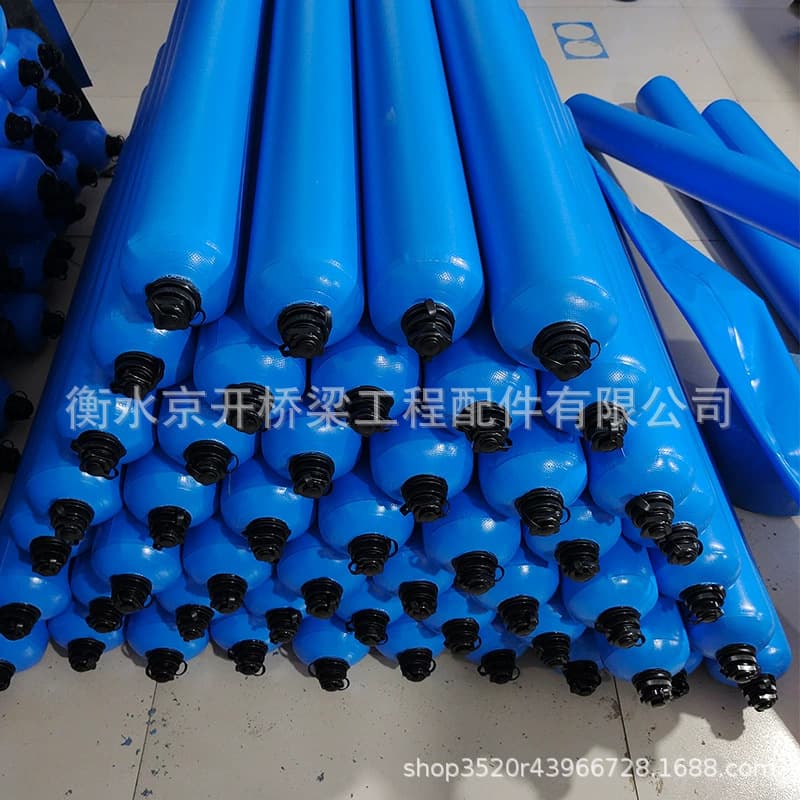 Concrete barrier airbag high-low grade beam-column cement thickened inflation rod beam-column joint construction partition airbag