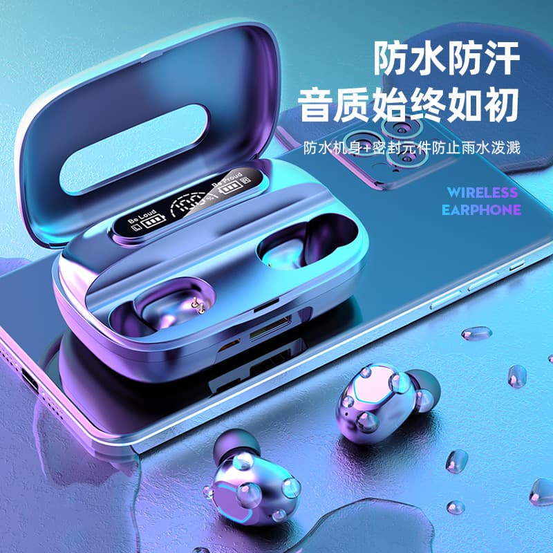 M9 New Cross-Border Wireless Bluetooth Earbuds TWS In-Ear Long Battery Life High Sound Quality Huaqiangbei Headphones Wholesale