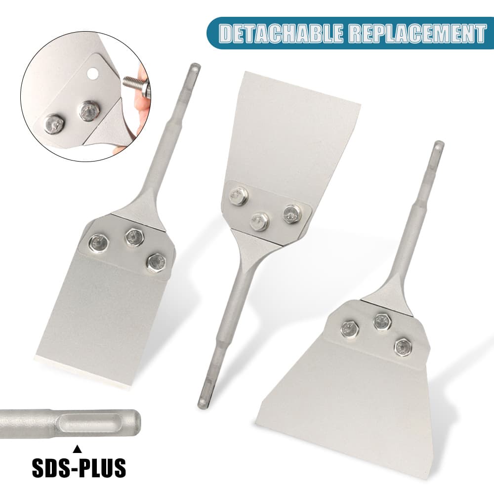 Amazon Hammer Scraper Ultra-thin SDS Round Shank Two-Groove Two-Slot Floor Scraper Chisel Bit
