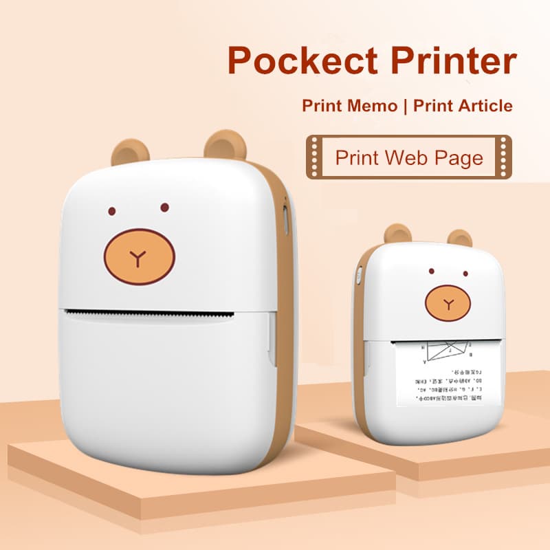 Cross-border A8A HD Portable Mini Student Wrong Question Hand Account Label Photo Thermal Printer Factory Clearance