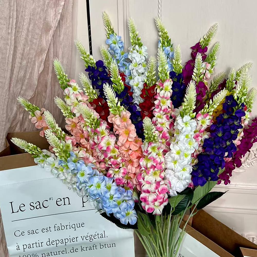Artificial single snapdragon flower for wedding floor arrangement, wedding hall decoration, DIY flower arrangement