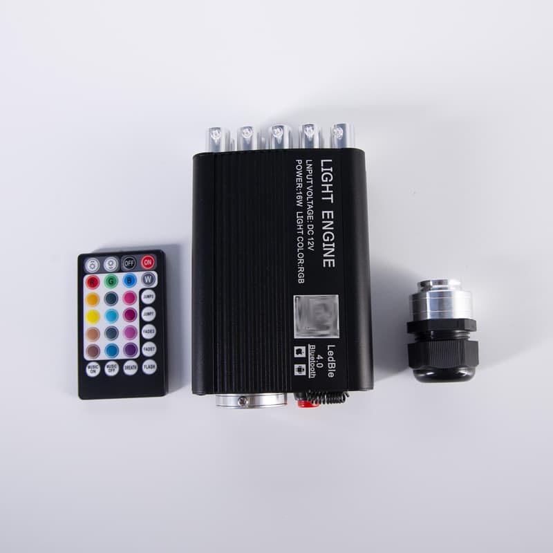 16W Light Source Machine with Mobile APP Voice Control RGBW Twinkling Starry Sky Ceiling Starry Twinkle Dual-Use Integrated Fiber Optic Machine
