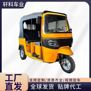 Zongshen Fuel Tuk Tuk Water-Cooled Tuktuk Three-Wheeled Motorcycle Double Row Cross-Border Supply Gasoline 9-Person Capacity TVS