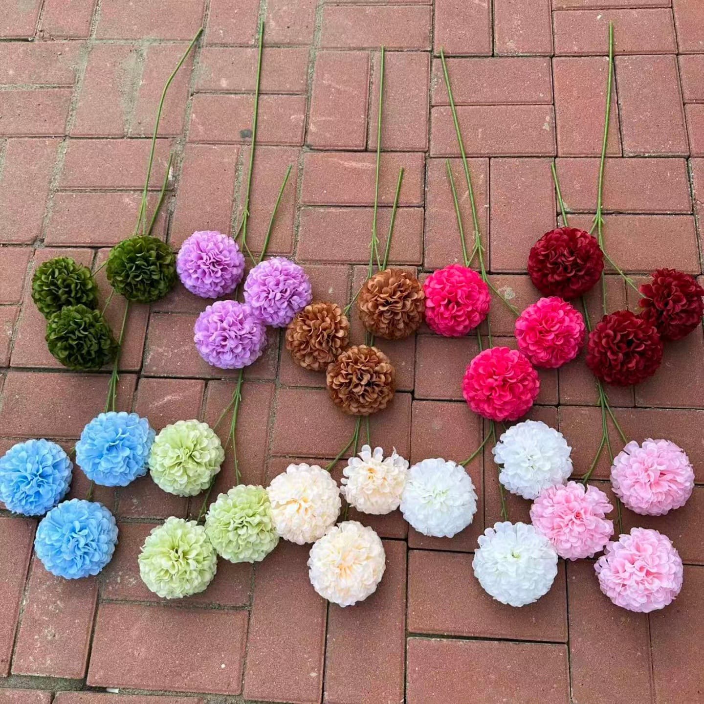 Artificial 3-Head Hydrangea, Pleated Hydrangea for Wedding Arrangements, Trendy Dopamine Hydrangea, Wholesale Artificial Flowers