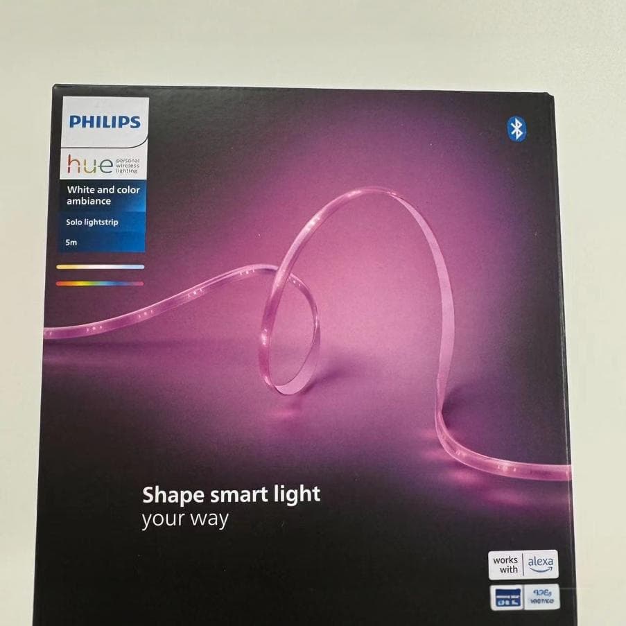 hue color light strip, entire 10 meters long, available in two plug specifications,
