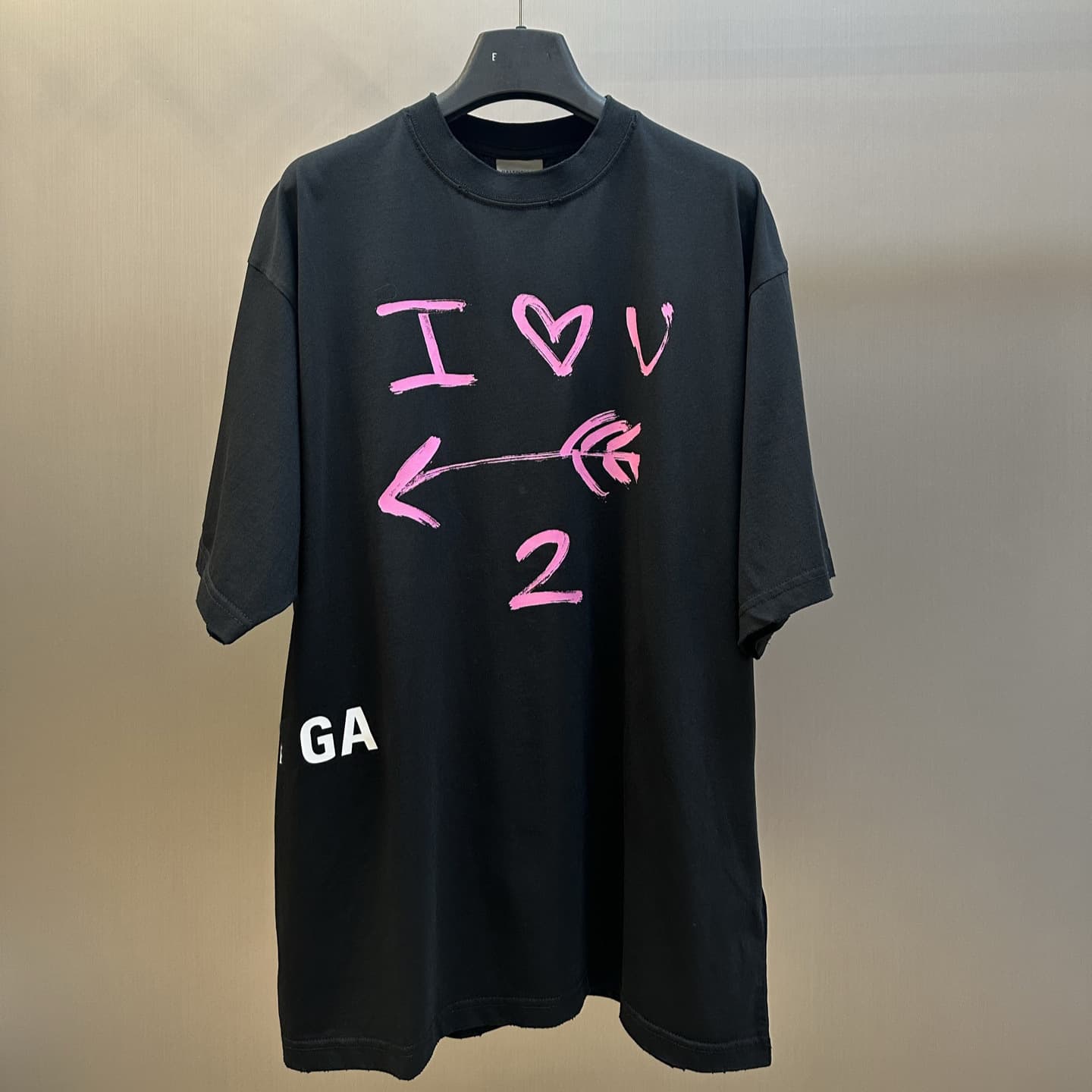 Paris B Brand 26SS Spring/Summer New Valentine's Day Limited Edition Arrow Print Unisex Short Sleeve T-Shirt