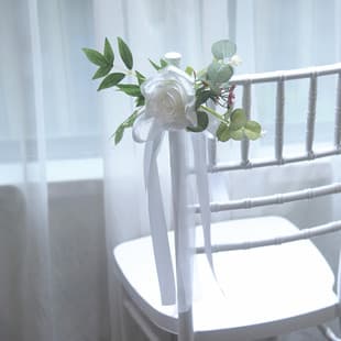 300 Outdoor Wedding Decoration Chair Back Flower Decoration Bouquet Forest Style Artificial Flower Wedding Photography Prop Chair Back Fake Flowers
