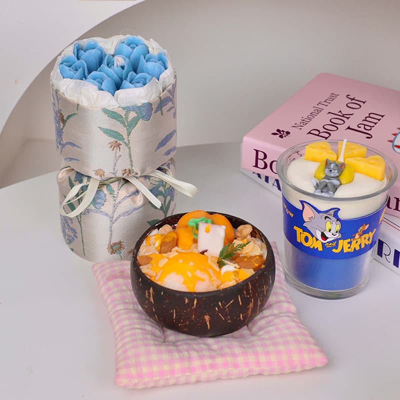 Cross-border handmade scented candle DIY shaped wax gift, aromatic candle home ambiance decoration gift