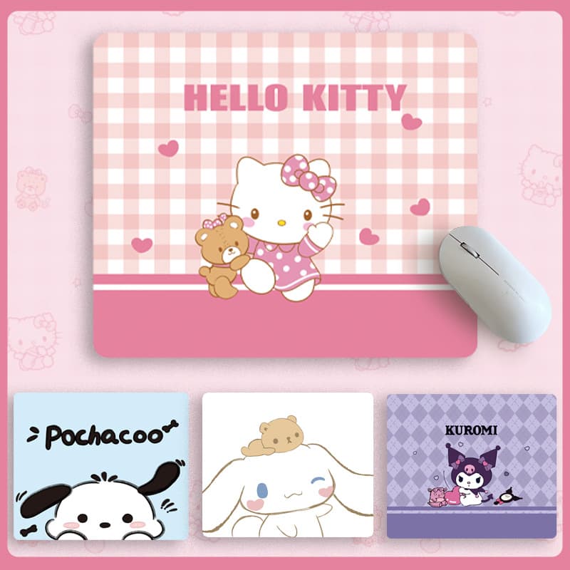 Sanrio Mouse Pad Small Cute Cartoon Kitty for Women Mini Office Small Size Portable Mouse Pad