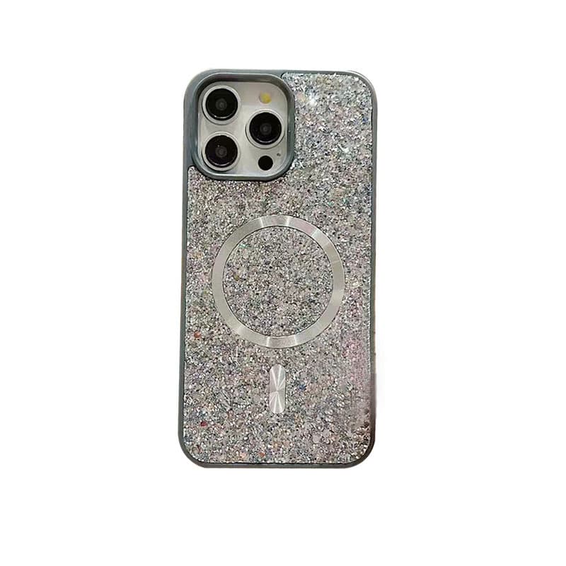 New Diamond Apple 15PROMAX Mobile Phone Case CD Pattern Flash Film 2-in -1 iphone13/14/XR Protective Case