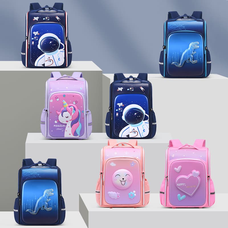 New Style School Bag for First Grade Girls, Cute Backpack, Wear-Resistant Girls' Children's Primary School Bags Wholesale