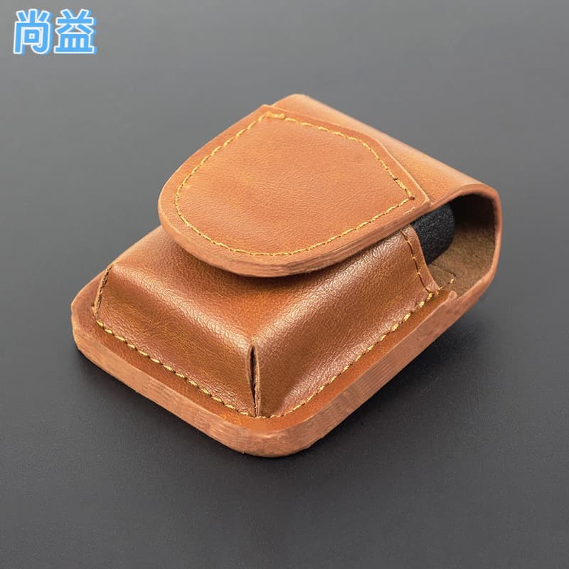 CAIUL Lighter Case for Storage Cover Fashion Simple Kerosene Lighter Accessories Leather Case Cross-Border New Style