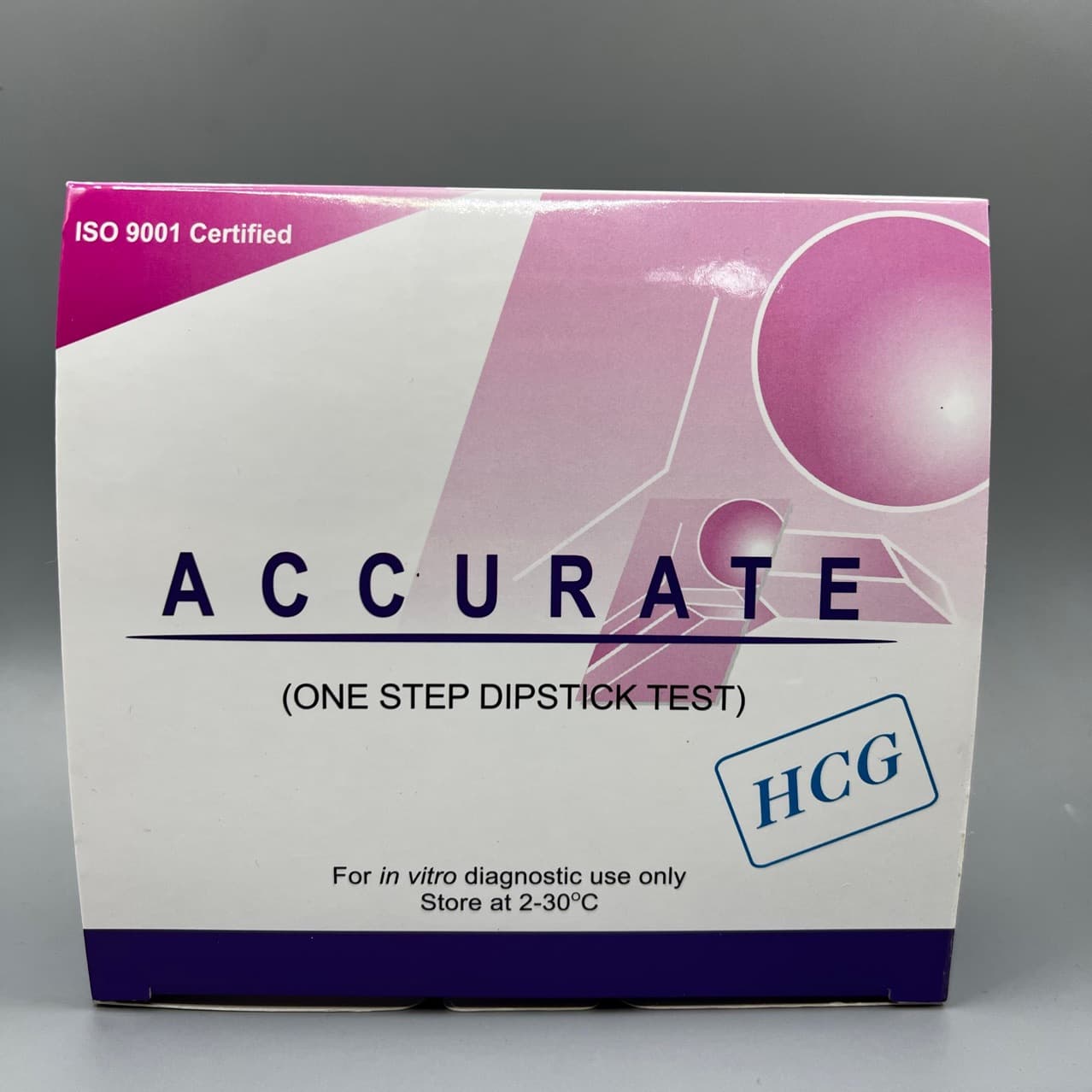 Cross-border Export English Version HCG Test Strips, 50-Pack Portable High-Accuracy Medical Nursing Rapid Pregnancy Test