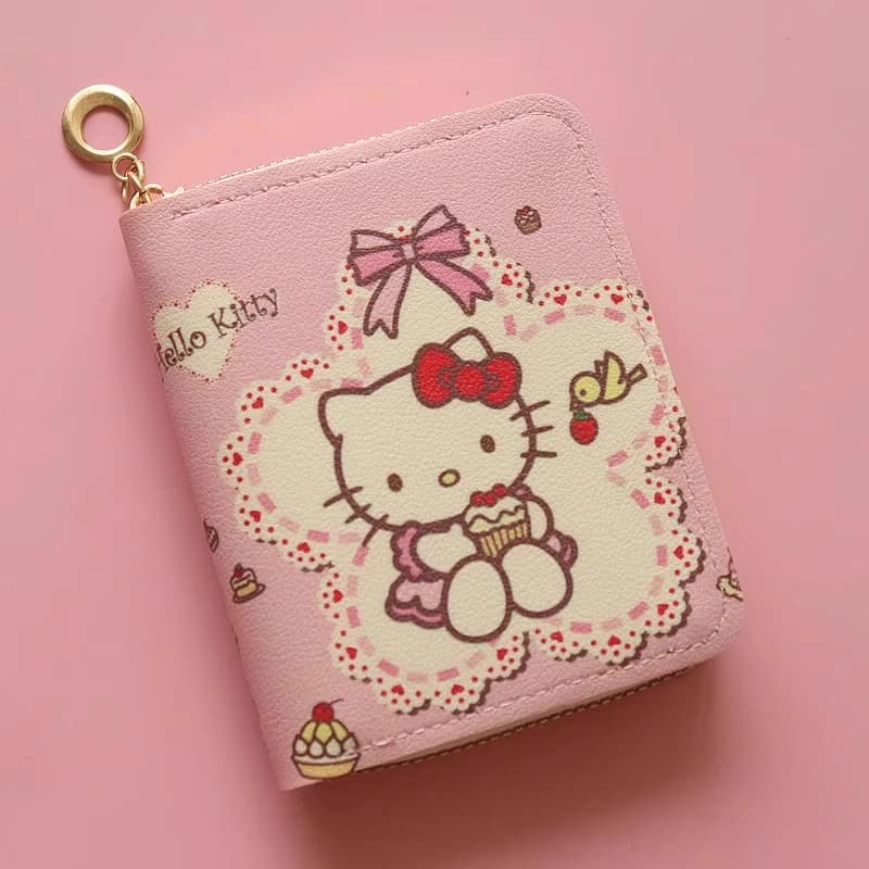 Cartoon hellokitty girls bank card coin purse coin bag mini cute zipper creative fashion wallet