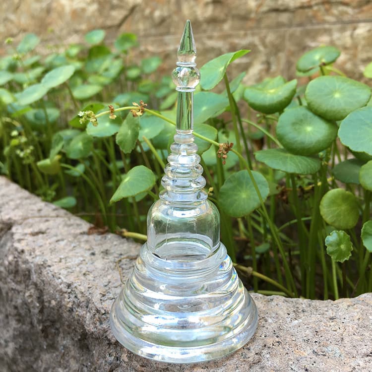 Scenic Area Transparent Acrylic Craft Stupa - Tourist Souvenir