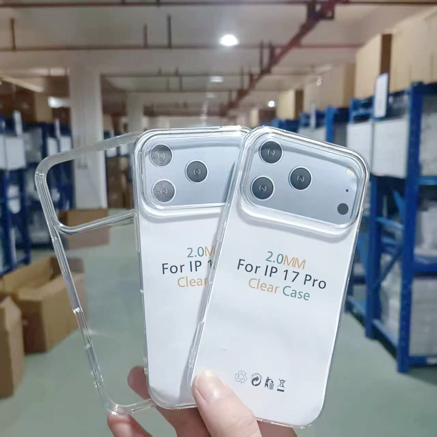 Transparent TPU Phone Case for iPhone 17 Pro, 2.0mm High Transparency TPU, Precision Cutouts, Anti-Drop Protective Cover