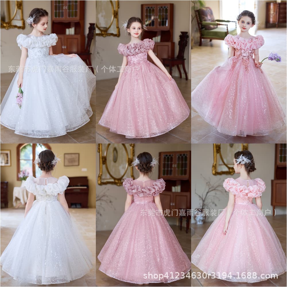 Wedding dress, girl princess dress, bridesmaid bride dress