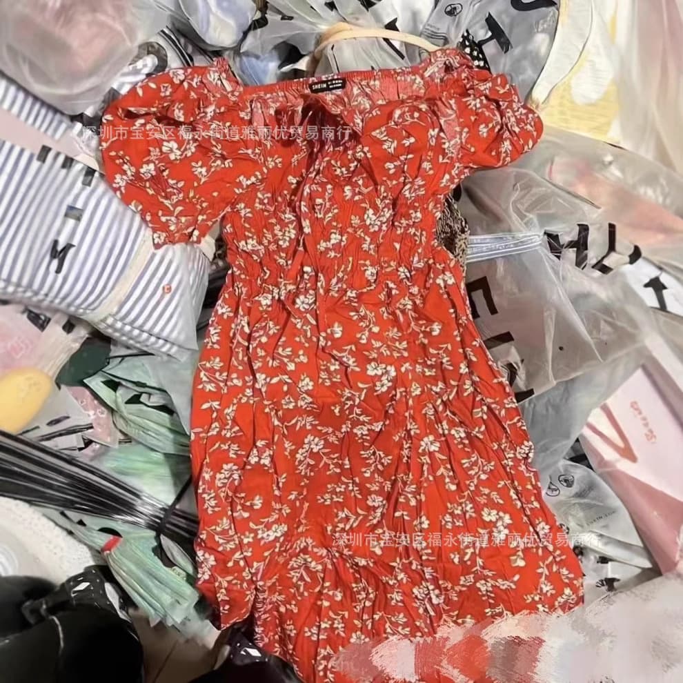 SHEIN Mixed Style Tops and Dresses Assorted Women's Clothing for Export Cross-Border Supply Factory Low Price Wholesale SHEIN Overstock