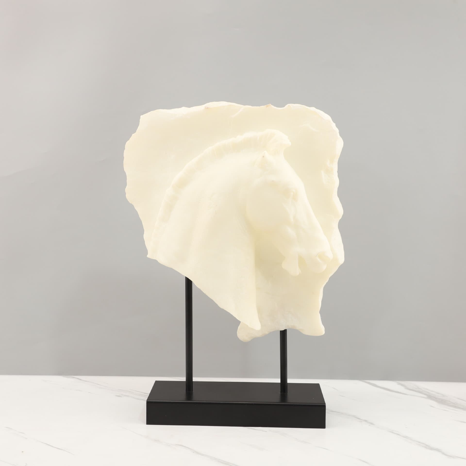 New Chinese Style Resin Faceted Horse Sculpture Living Room Entryway Office Model Home Sales Office Home Decoration