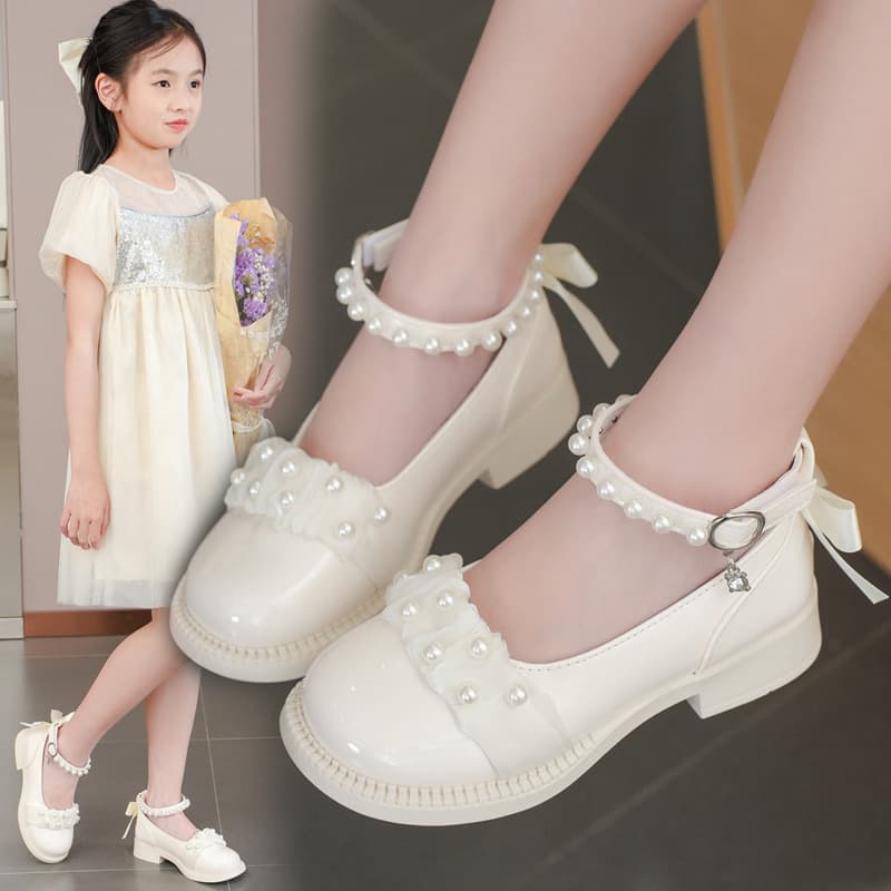Children's Shoes, Girls' Leather Shoes, Spring & Fall 2026 New Fashion Soft-Soled Princess Shoes, for Toddlers and Older Kids, Little Girls, Student Shoes