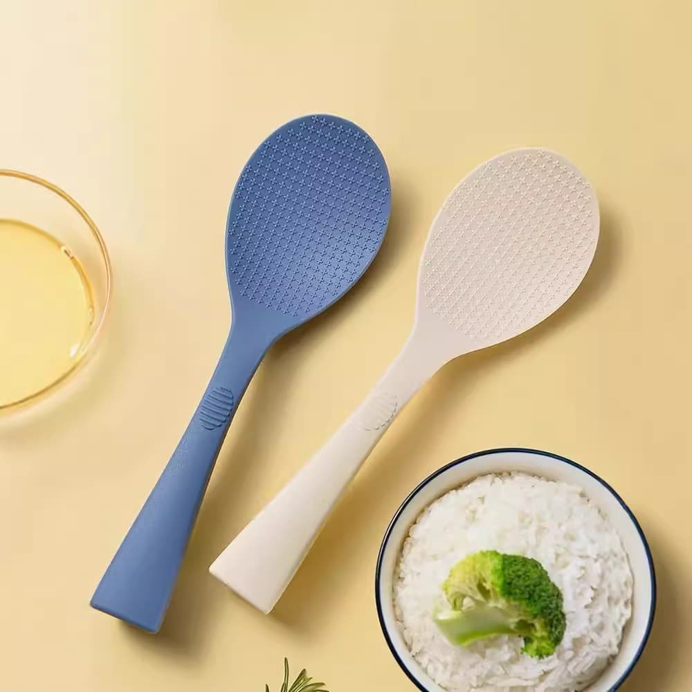 New Silicone Rice Spoon - Household Rice Scoop, High Temperature Resistant, Non-Stick Rice Paddle for Rice Cooker