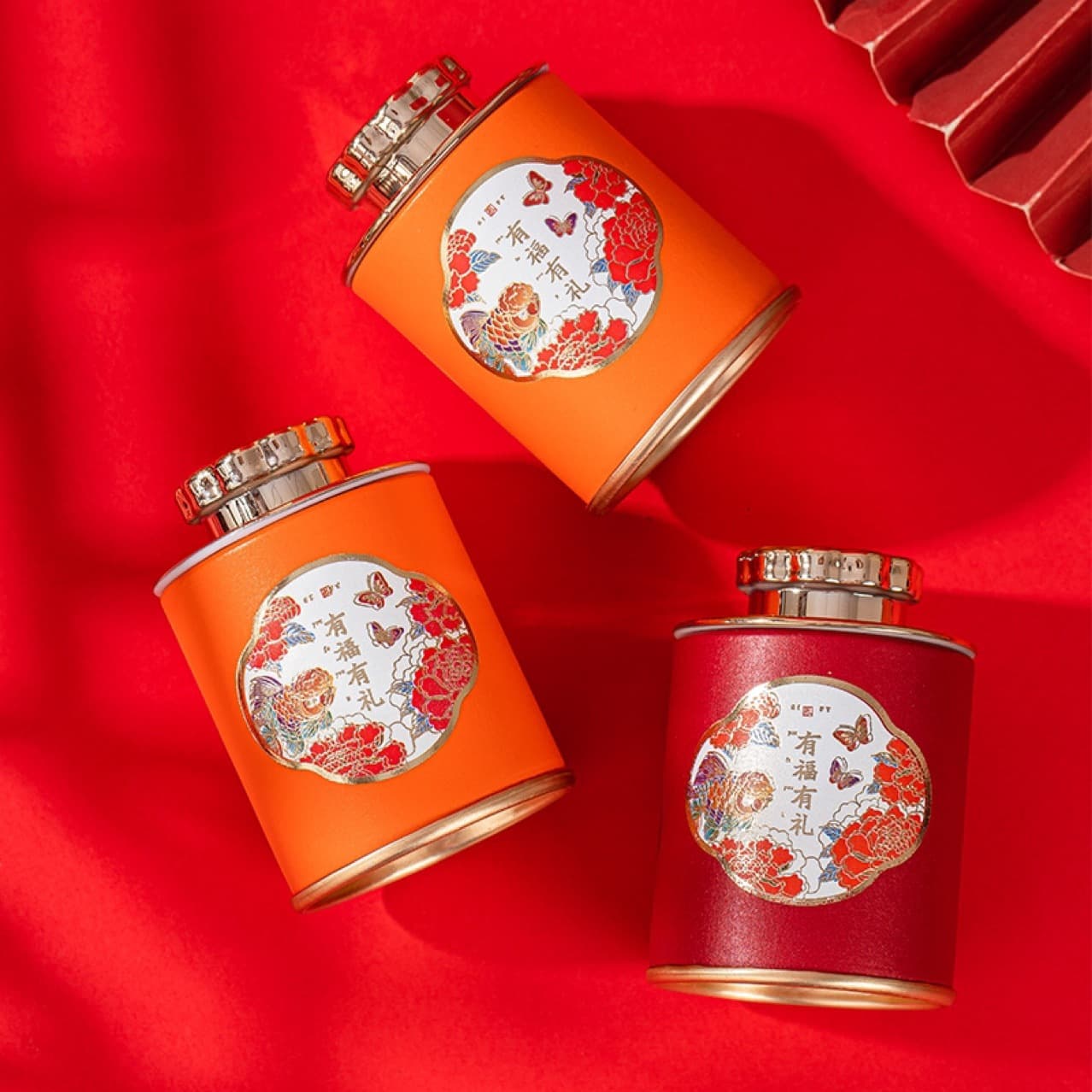 Wedding Tea Small Canister Da Hong Pao Tea Souvenir, Return Gift for Groomsmen, Bridesmaids, and Guests Inner Pack Small Gift
