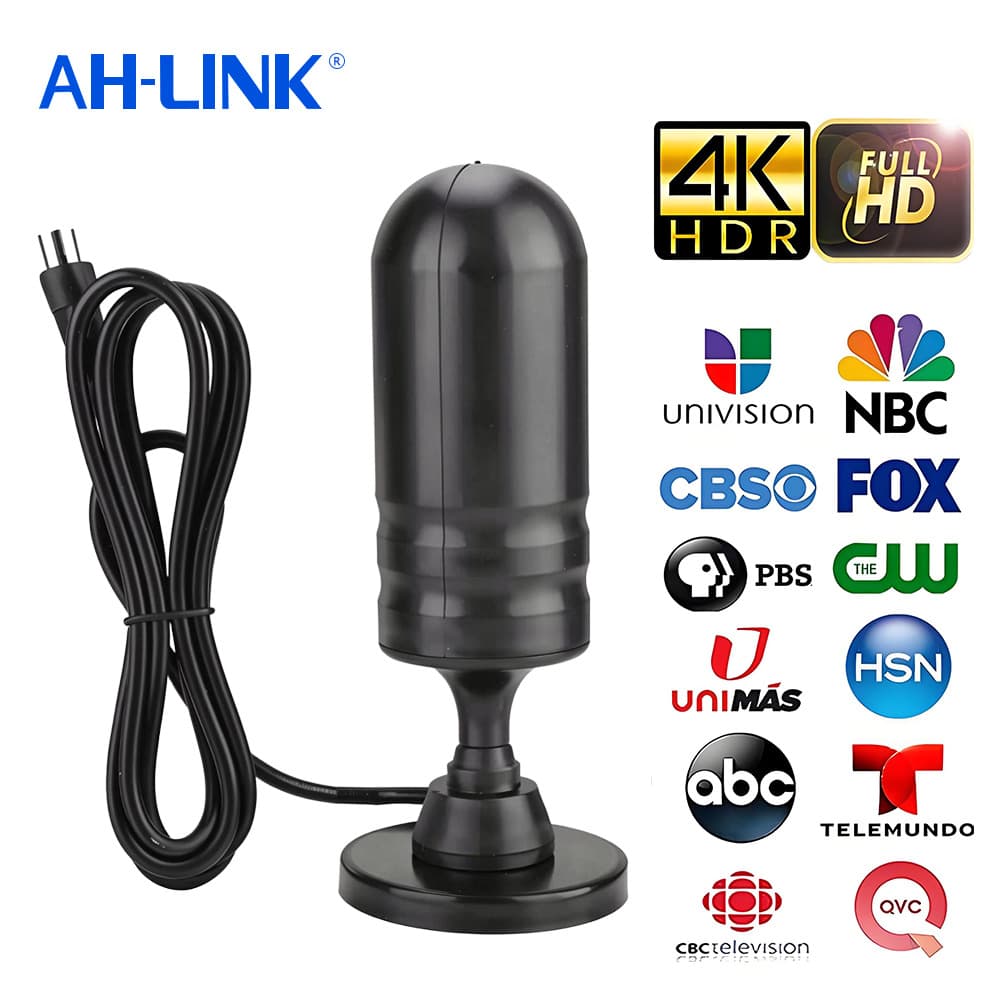 European Indoor DTMB Suction Cup TV Antenna 4K Digital HD TV Antenna Amplifier Terrestrial Wave Antenna