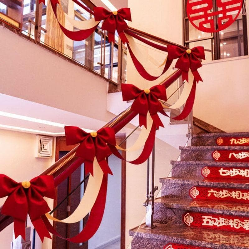 Wedding Staircase Railing Decoration Set, Balloon Garland, Guardrail, Staircase Decor, Complete Wedding Supplies