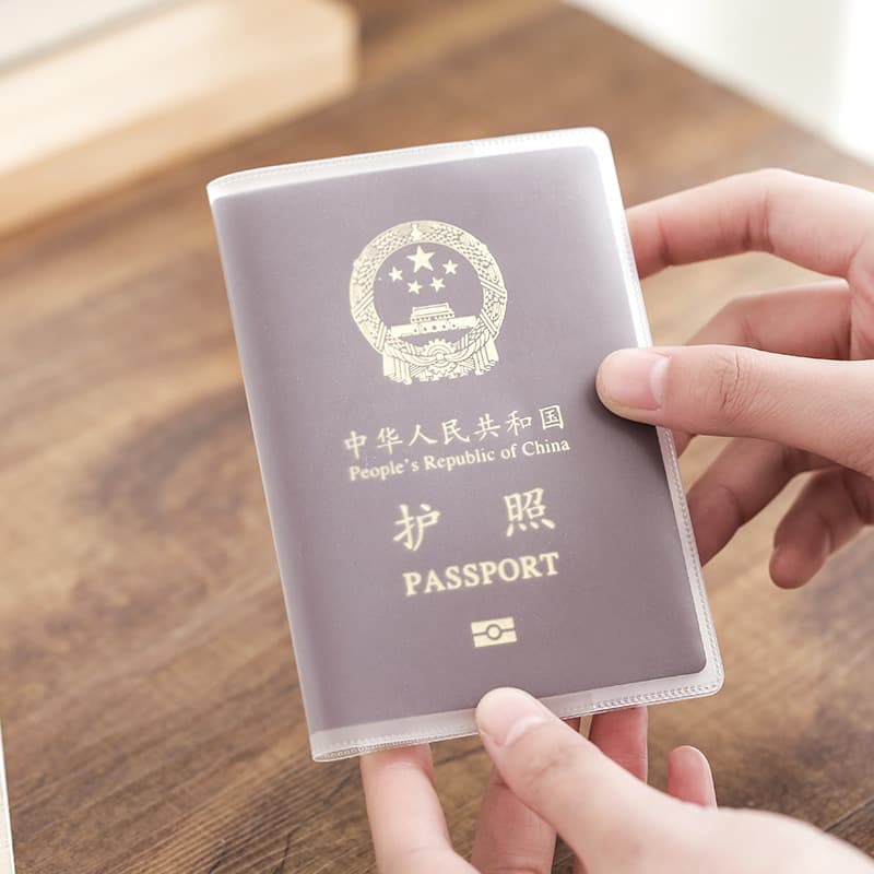 Passport Cover Passport Protector Transparent Thickened Document Protector Travel Passport Case