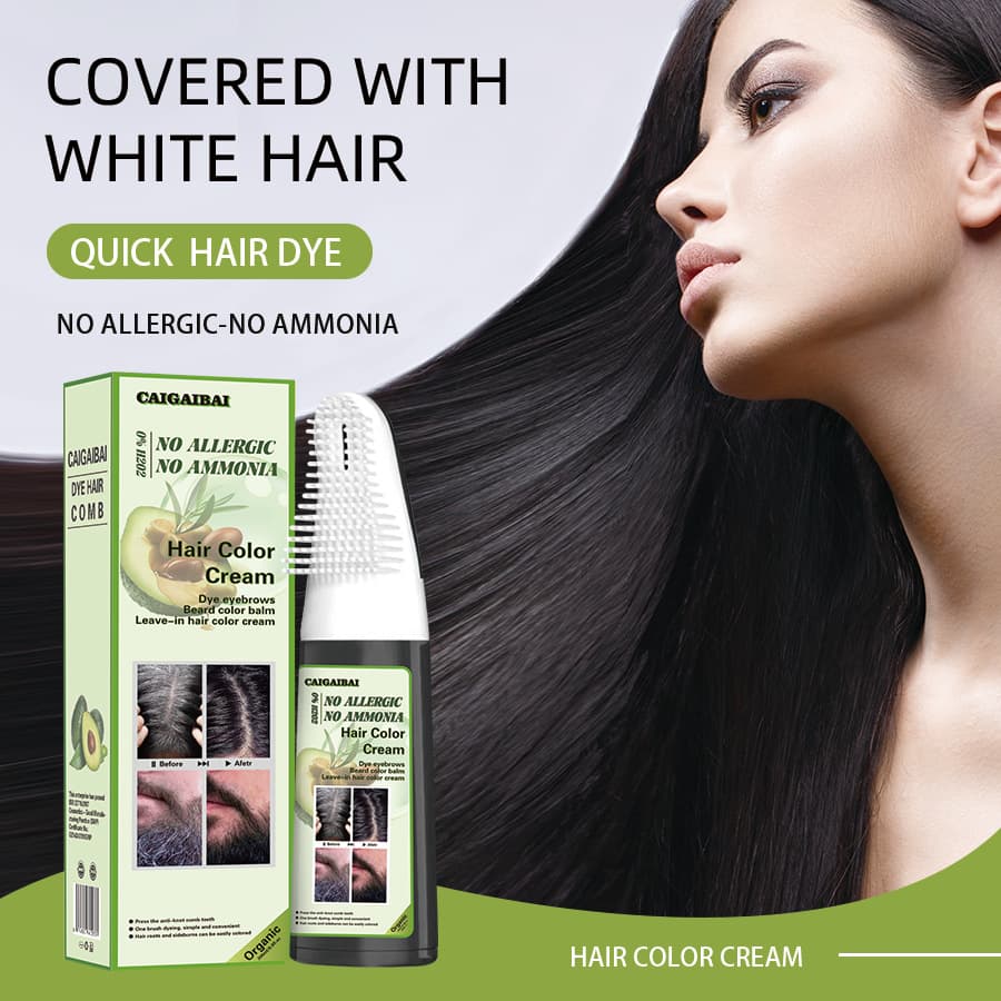Cross-border Hair Dye Comb Black Plant Extract Gentle Non-Irritating Hair Colour Comb