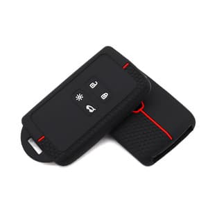 For Renault Smart 4-Button Megane, Kadjar, Fenglang Honeycomb Pattern Silicone Car Key Case Cover