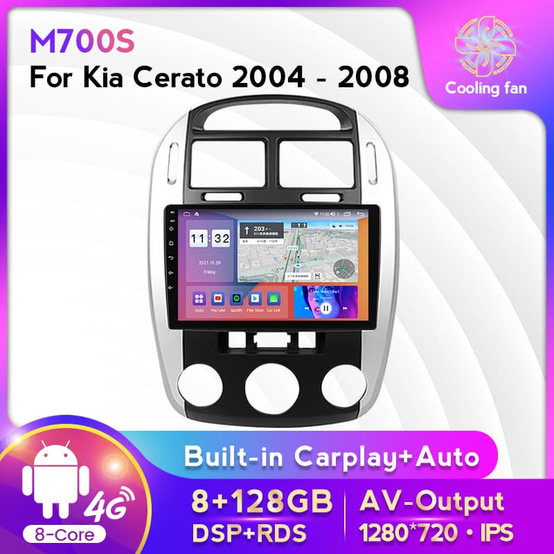 Android Car Stereo Navigation Screen for Kia Cerato 2004-2008 Models