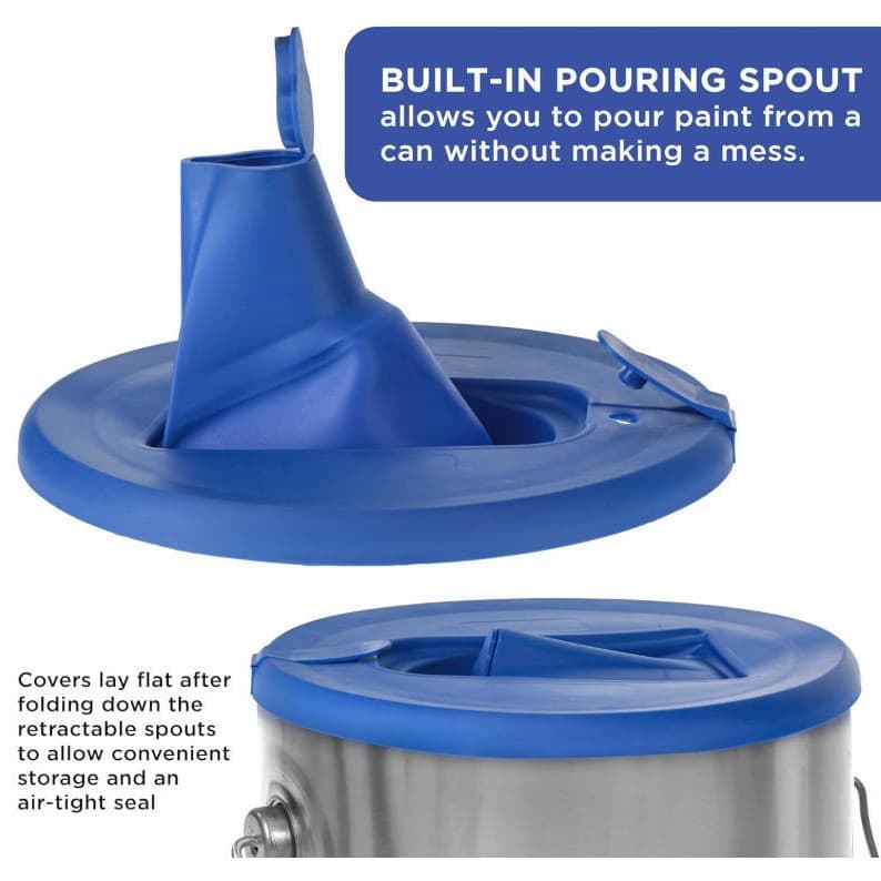 Multifunctional Foldable Anti-Drip Paint Bucket Lid Portable Paint Pouring Tool Anti-Caking Paint Bucket Dust Cover