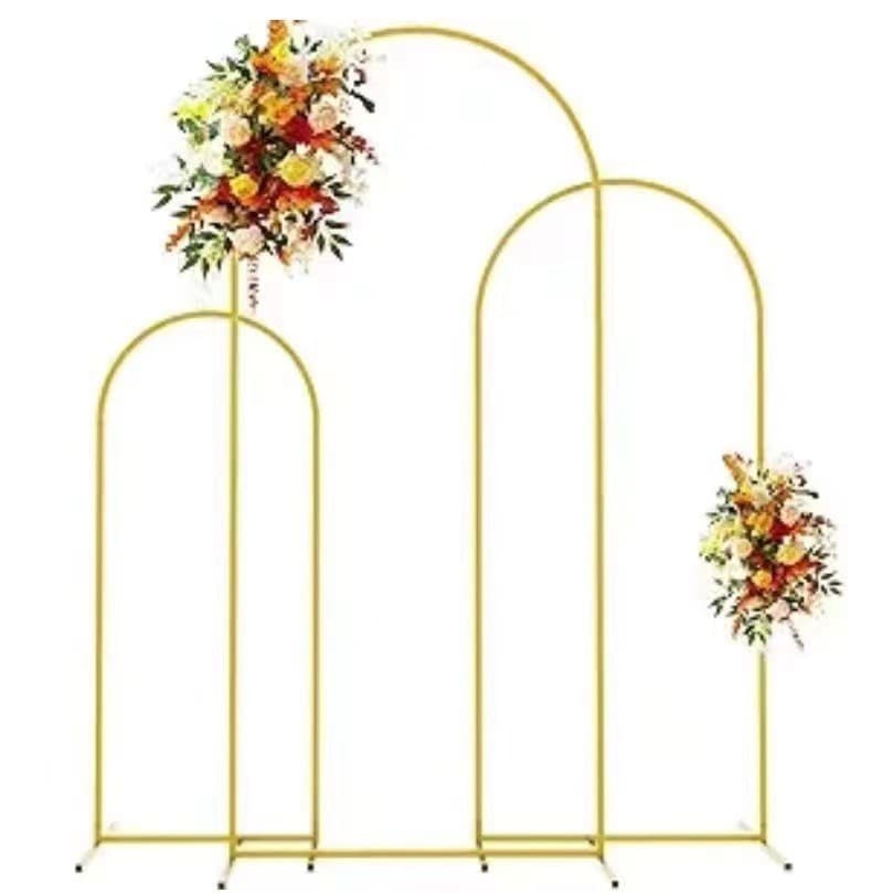 Cross-border Amazon Gold Iron Round Arch Birthday Party Set Metal Balloon Stand Background Decoration
