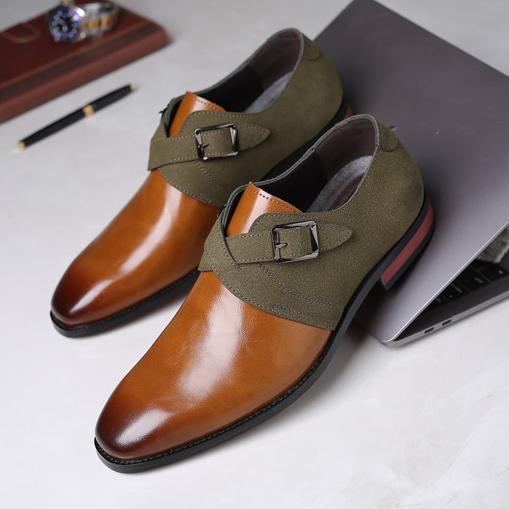 Men Formal Shoes Leather Oxford Business Dress Shoes
