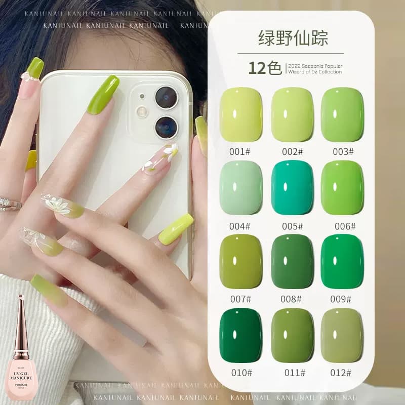 Avocado Green Gel Polish, Viral Best-Selling Light Green Gel Nail Polish, Mint Green, Nail Salon