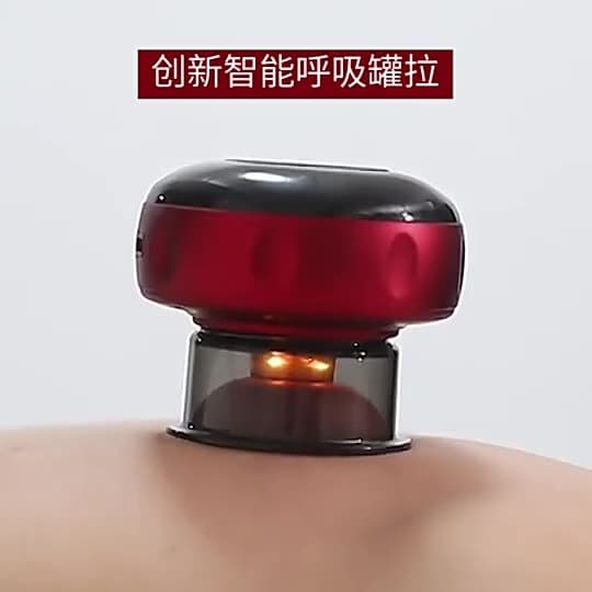 Electric Breathing Heat Gua Sha Instrument, Meridian Unblocking Massager, Smart Vacuum Cupping and Soothing Suction Device