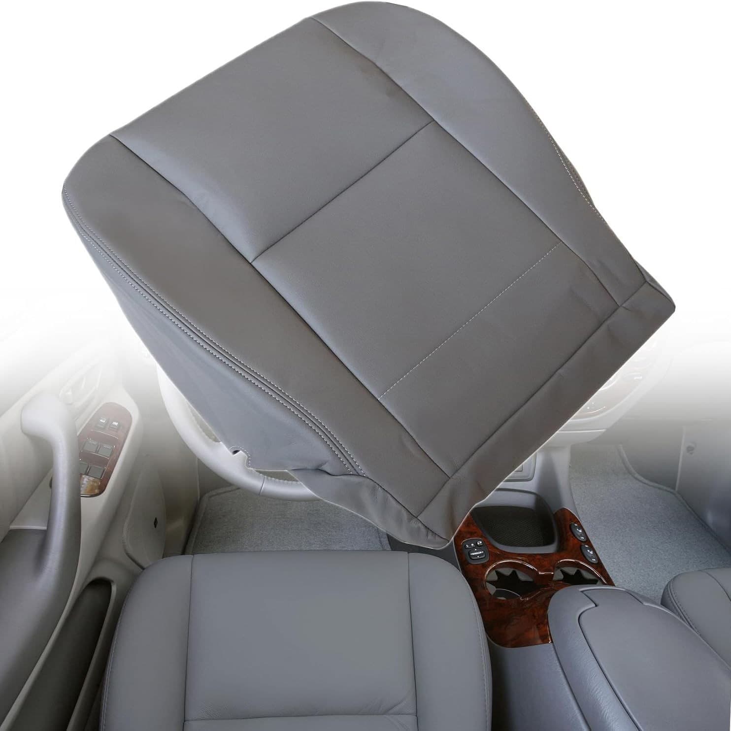 Replacement seat cover and backrest cover for 2000-2006 Toyota Sequoia driver and passenger seats, original factory pattern
