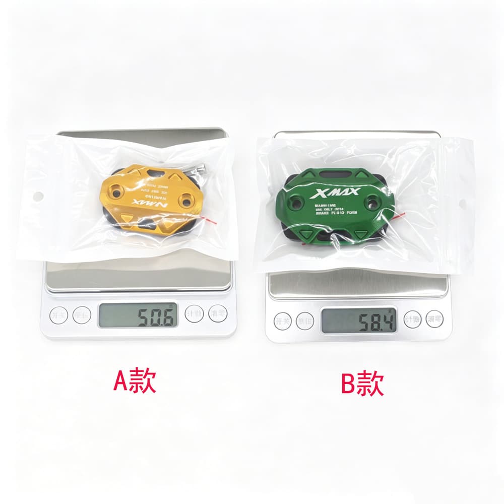 Compatible with NMAX155 Motorcycle CNC Aluminum Alloy Disc Brake Master Cylinder Cover Brake Fluid Pump Cover Scooter