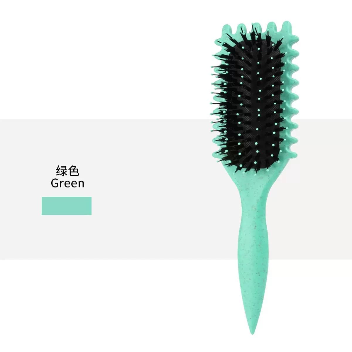 In Stock Shein Amazon Cross-border New Wheat Straw Massage Curling Comb Define Styling Comb Curl Comb Bounce Comb