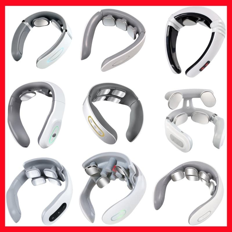 Cross-border Neck Care Device Cervical Massager Pulse Heat Compress Neck Smart Multifunctional Relaxation Neck Massager Gift
