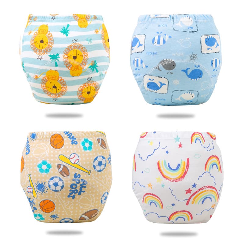 Infant potty training pants pure cotton waterproof washable diaper pants cover unisex baby Class A diaper-proof pants