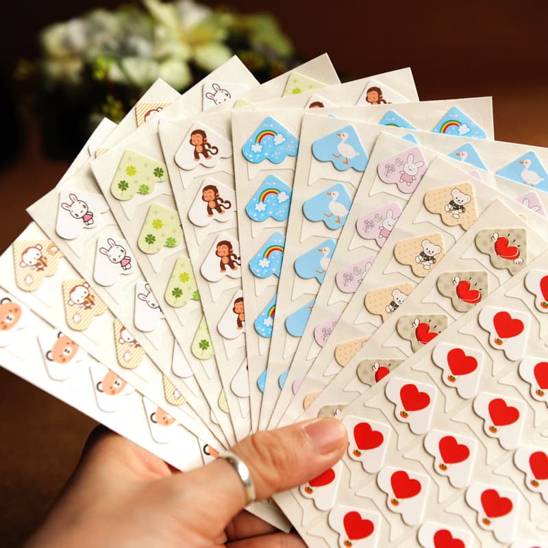 Manufacturer Professional Wholesale Corner Stickers Cartoon Series for DIY Photo Album Handmade Craft Printing