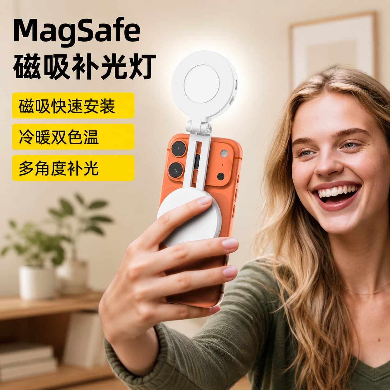 Mobile Phone Magnetic Fill Light L9 Photo Telescopic Makeup Mirror Holder Magnetic Beauty Makeup Mirror Fill Light