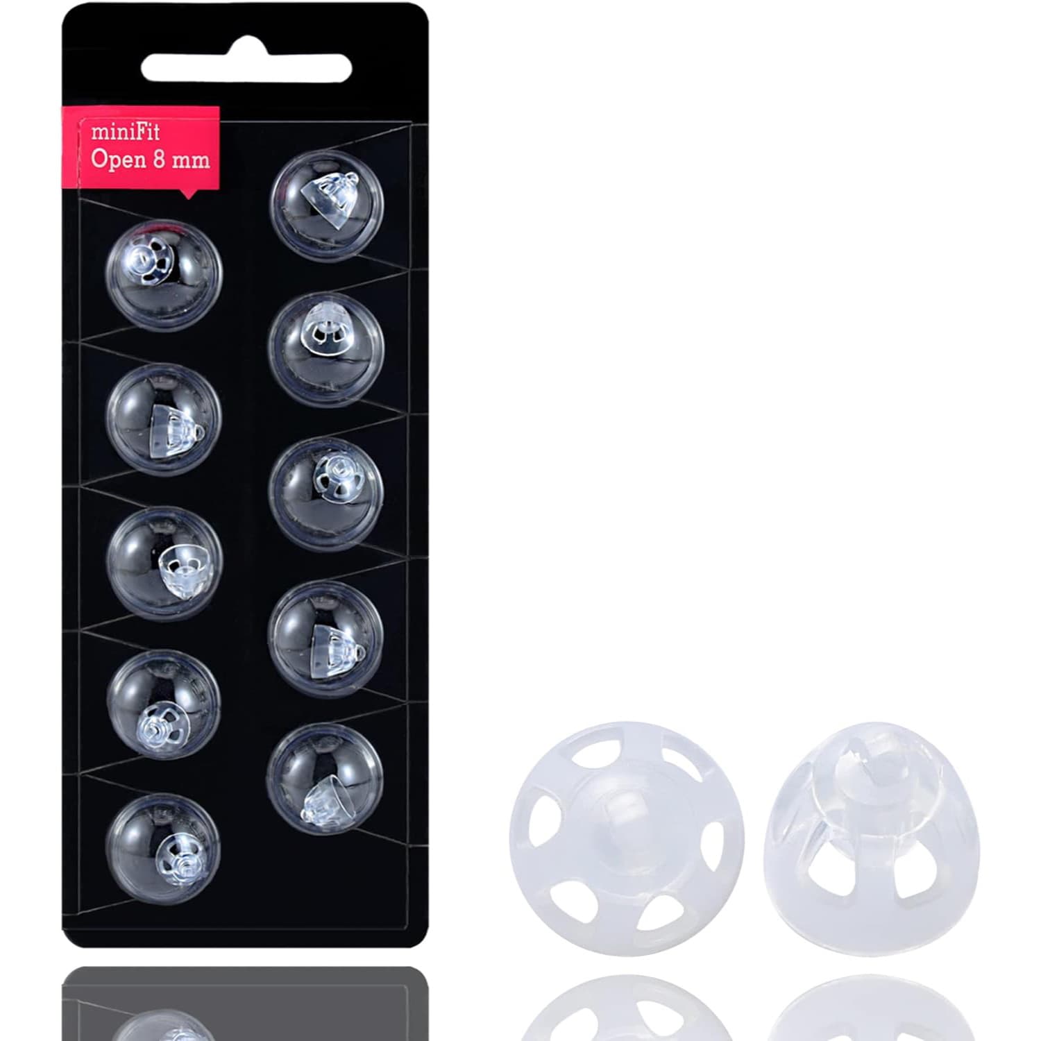 Oticon miniFit Open Dome 8mm/10mm Hearing Aid Earbud Tips Accessories