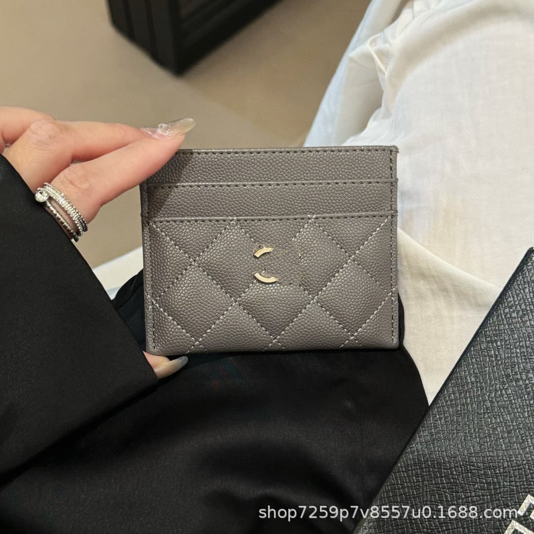 Factory Direct Wholesale Card Case Card Holder Coin Purse Storage Bag 5-Card YSL Small Fragrance Trendy Brand